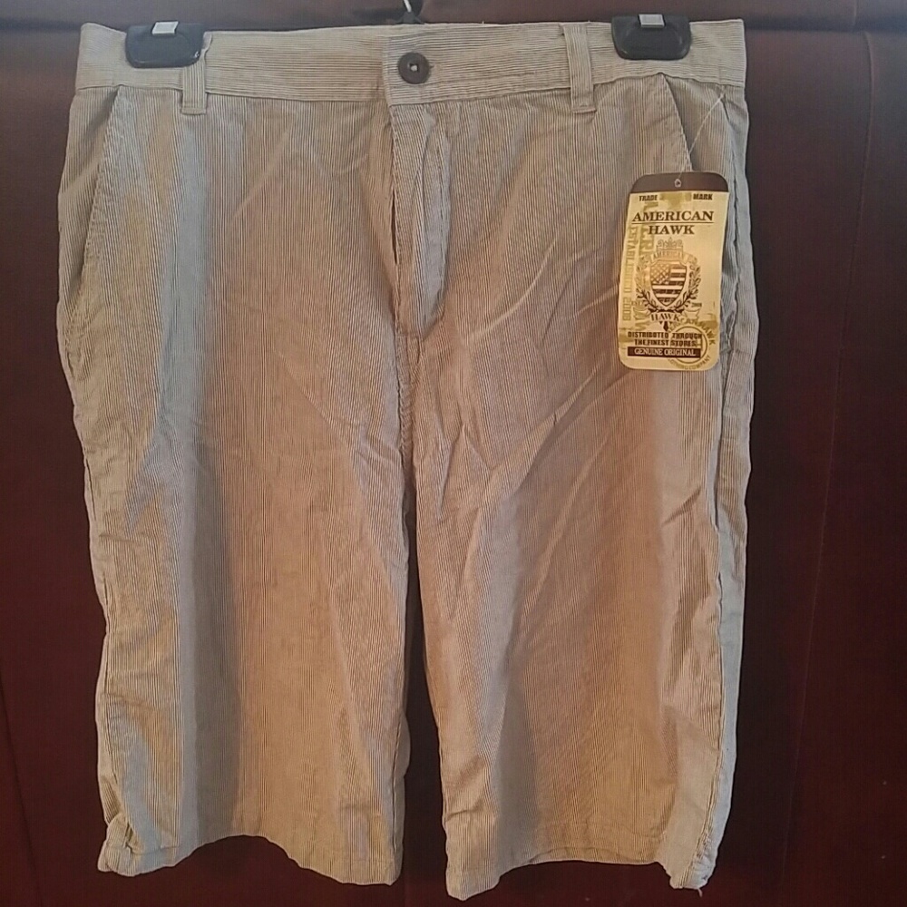Boys lightweight striped shorts sz16